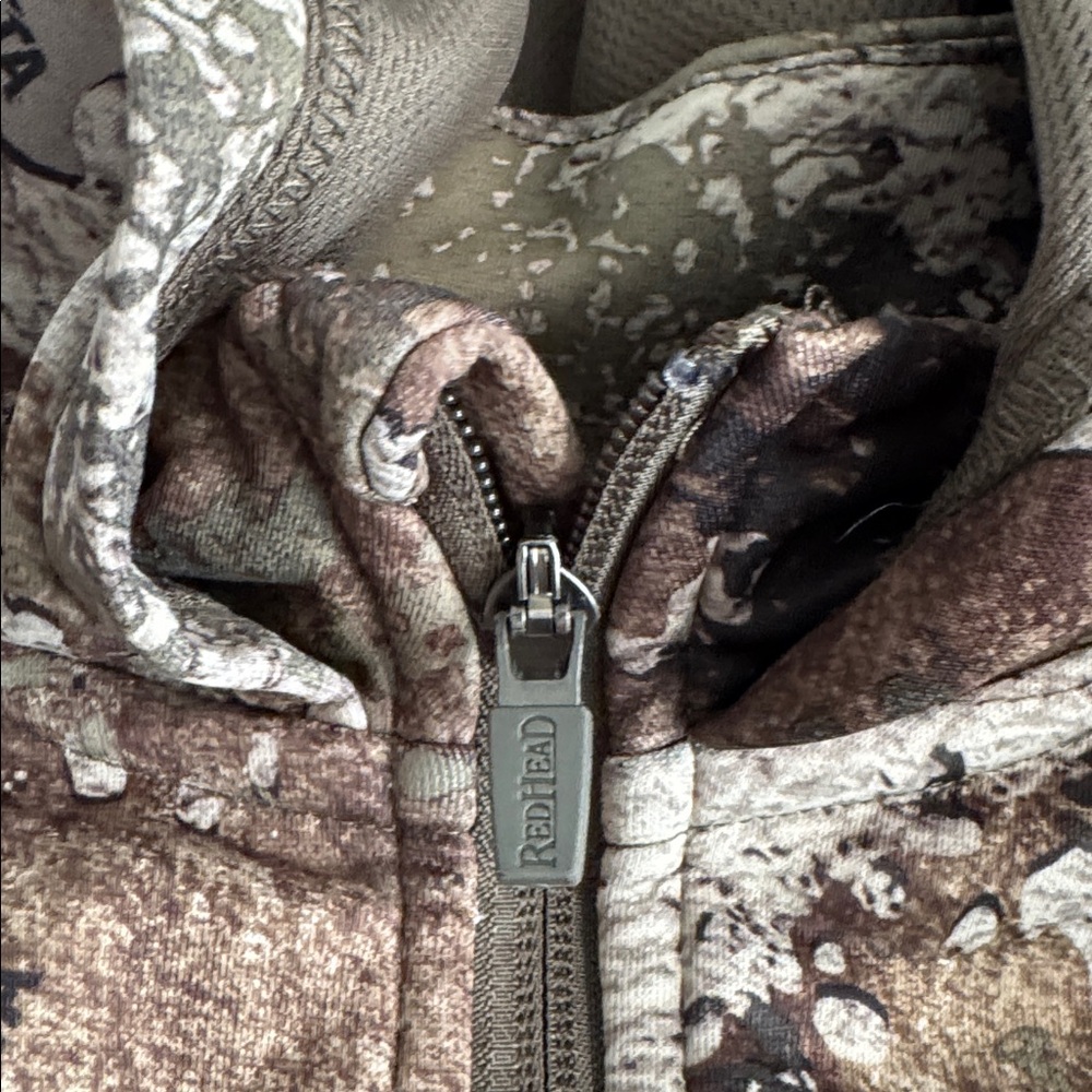 RedHead Kids Camo Strata Hoodie - Brown, Green, Tan Sz L - Picture 7 of 12